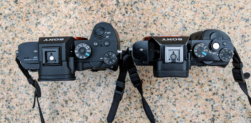 Sony A7R iii (left) and Sony A7S (right)